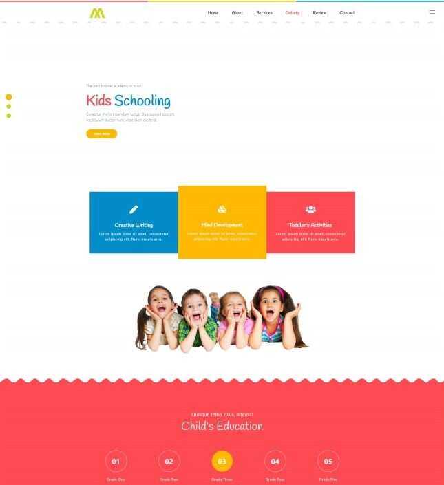 婴幼儿早教儿童培训机构网站HTML模板-客创社 - 专注互联网轻资产创业及网络项目资源整合与分享客创社-免费且强大的项目分享网站！