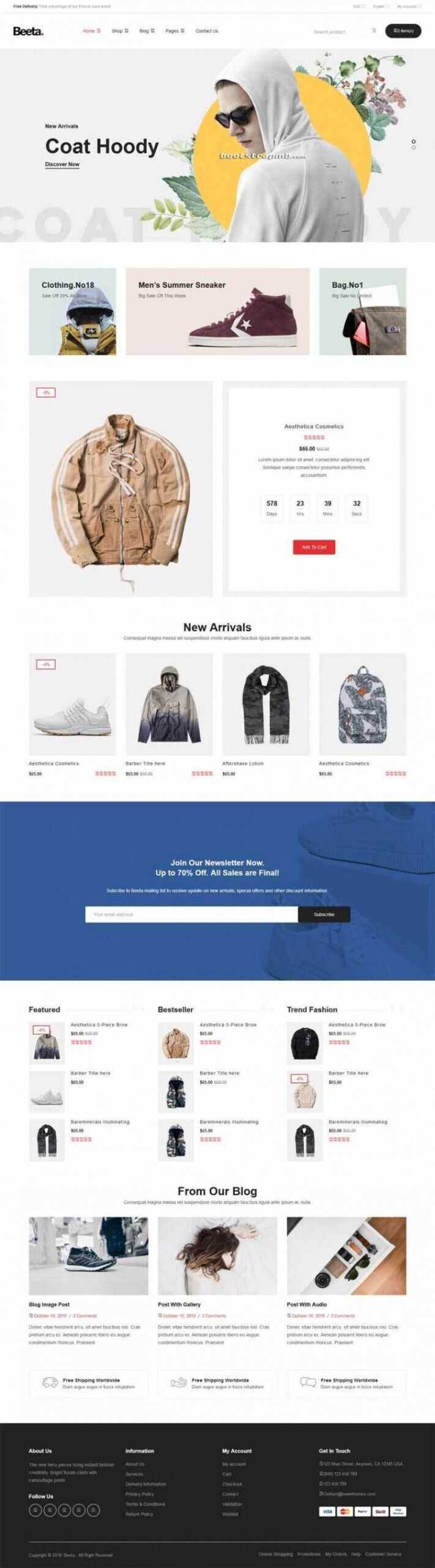 多功能电子商务Bootstrap4响应式HTML5-客创社 - 专注互联网轻资产创业及网络项目资源整合与分享客创社-免费且强大的项目分享网站！