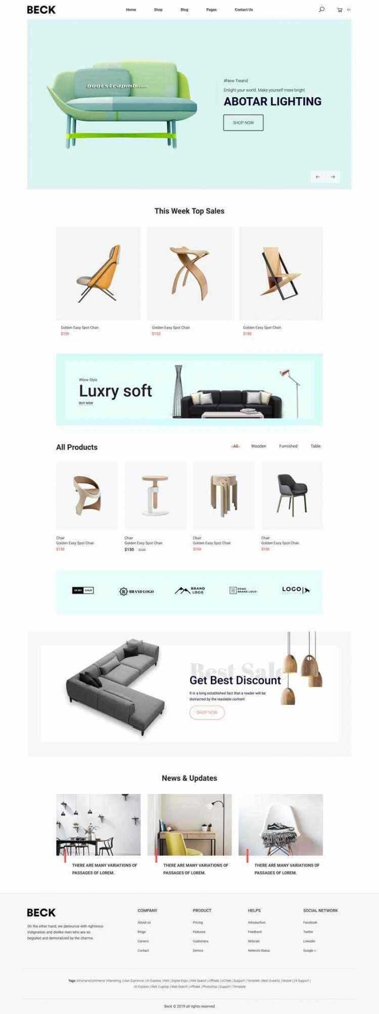 Bootstrap响应式小清新电商家具家居装饰商城-客创社 - 专注互联网轻资产创业及网络项目资源整合与分享客创社-免费且强大的项目分享网站！