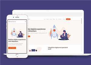 数字产品科技展示响应式网页模板下载-客创社 - 专注互联网轻资产创业及网络项目资源整合与分享客创社-免费且强大的项目分享网站！