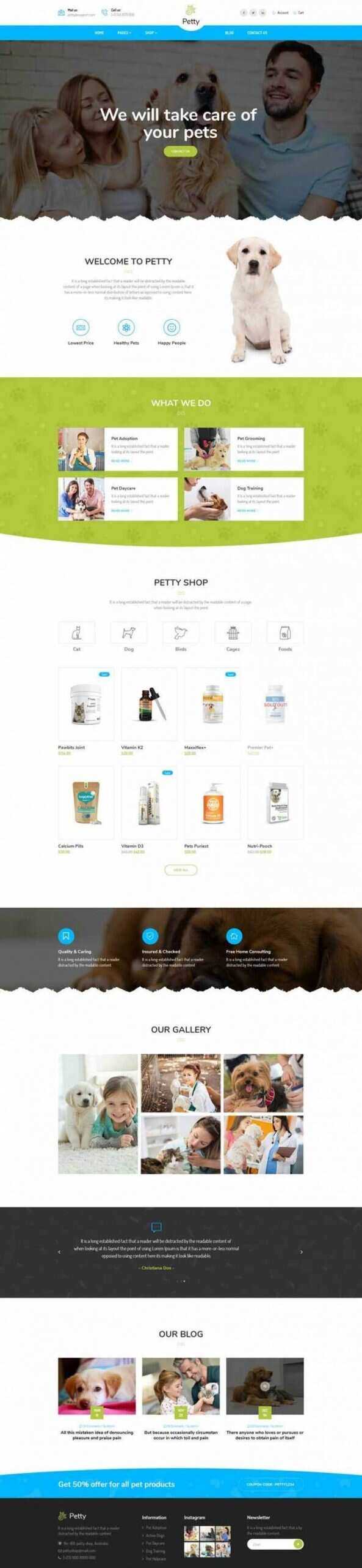 Bootstrap扁平响应式宠物商店宠物医院网站-客创社 - 专注互联网轻资产创业及网络项目资源整合与分享客创社-免费且强大的项目分享网站！