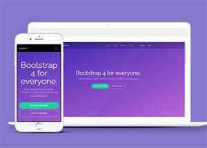 简洁紫色精美Bootstrap4网站模板-客创社 - 专注互联网轻资产创业及网络项目资源整合与分享客创社-免费且强大的项目分享网站！