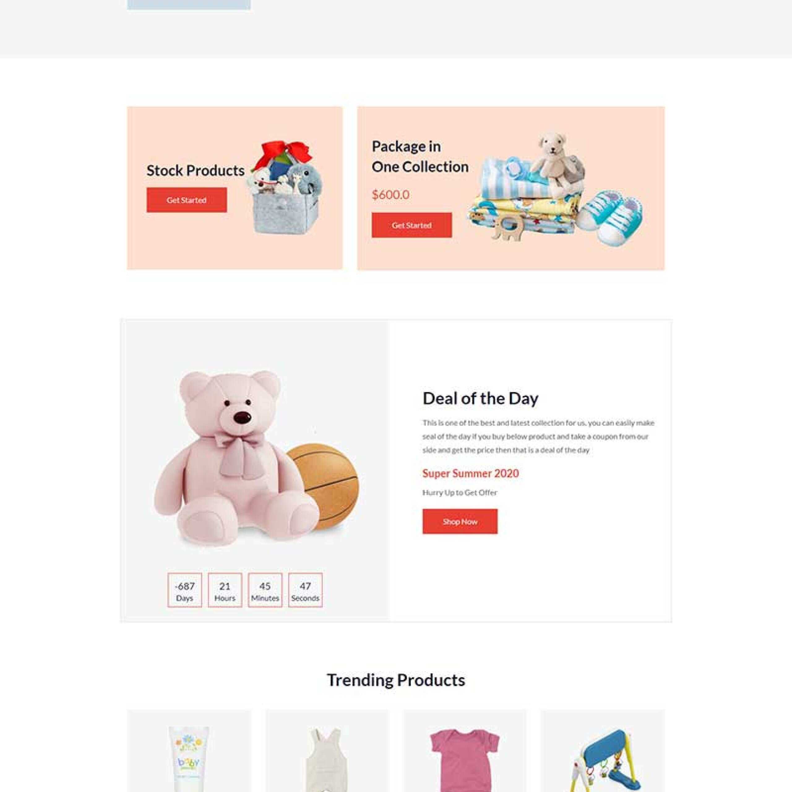 多用途响应式婴儿用品商店HTML5模板-客创社 - 专注互联网轻资产创业及网络项目资源整合与分享客创社-免费且强大的项目分享网站！