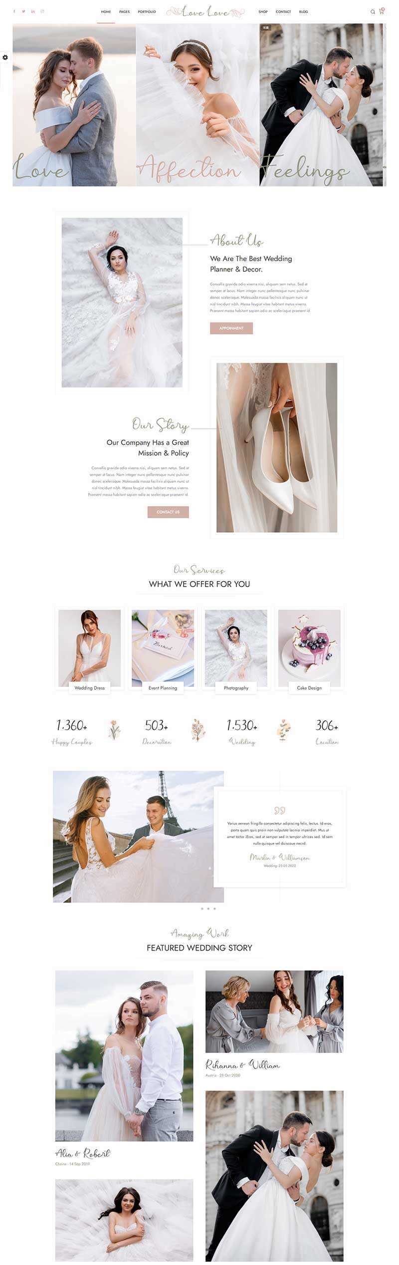 HTML5婚庆婚饰婚纱摄影服务网站html模板-客创社 - 专注互联网轻资产创业及网络项目资源整合与分享客创社-免费且强大的项目分享网站！