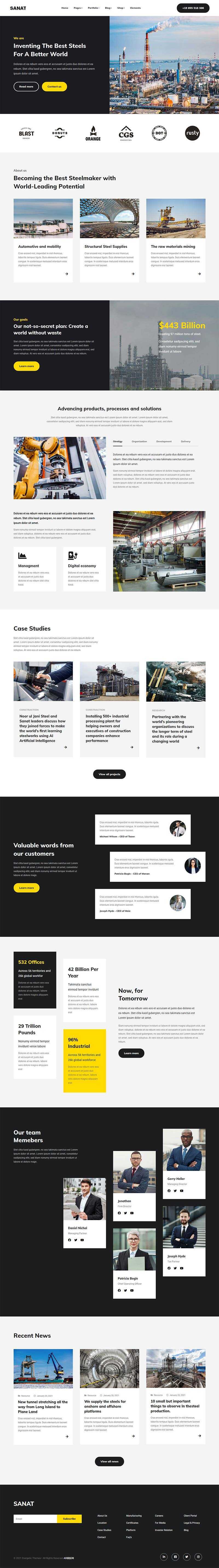 bootstrap重工业集团企业官网html5模板-客创社 - 专注互联网轻资产创业及网络项目资源整合与分享客创社-免费且强大的项目分享网站！