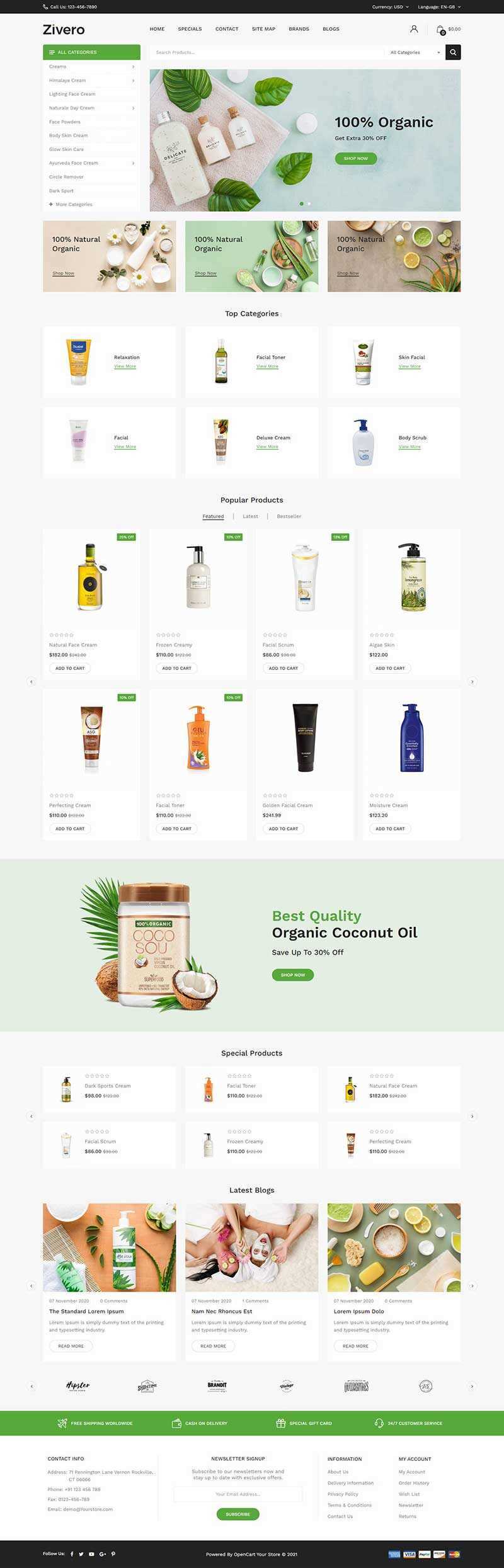 小清新洗护用品商城网页html模板-客创社 - 专注互联网轻资产创业及网络项目资源整合与分享客创社-免费且强大的项目分享网站！