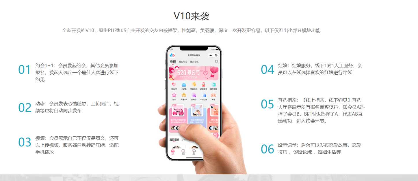 图片[2]-客创社 - 专注互联网轻资产创业及网络项目资源整合与分享新版婚恋相亲交友系统V10.2 超大型婚恋社交、相亲、征婚、互动系统，继承了此前O2O、SNS及B2C的优秀特点-客创社 - 专注互联网轻资产创业及网络项目资源整合与分享客创社-免费且强大的项目分享网站！