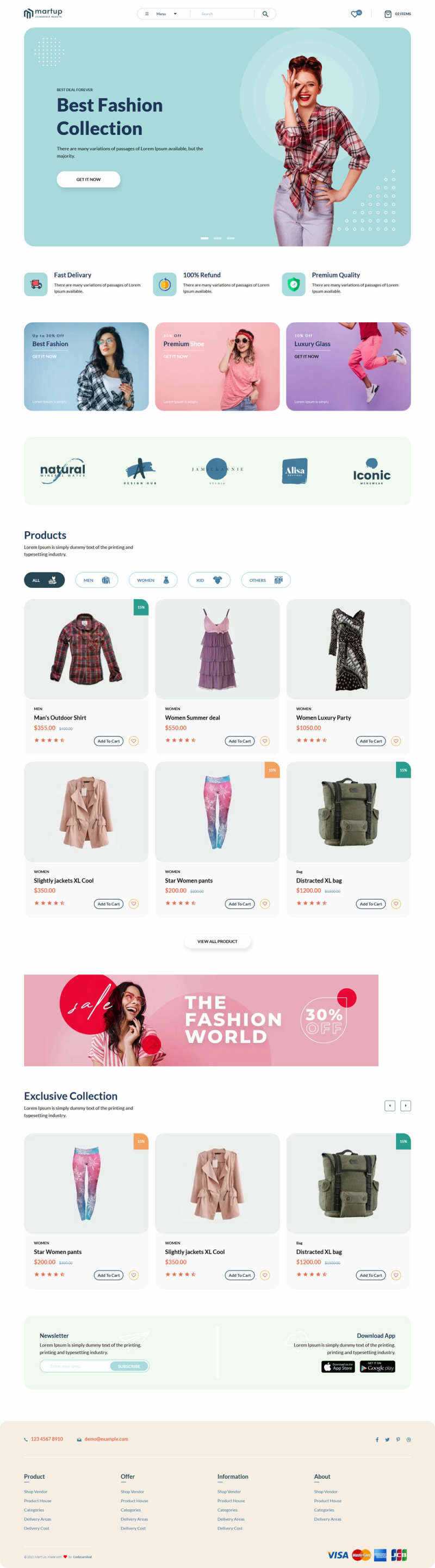 Bootstrap5多用途的女性服装电商HTML模板-客创社 - 专注互联网轻资产创业及网络项目资源整合与分享客创社-免费且强大的项目分享网站！