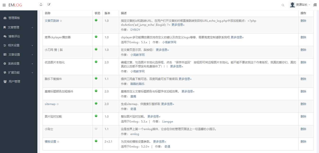 Emlog麋鹿资源网站长二开整站数据带9条采集规则-客创社 - 专注互联网轻资产创业及网络项目资源整合与分享客创社-免费且强大的项目分享网站！