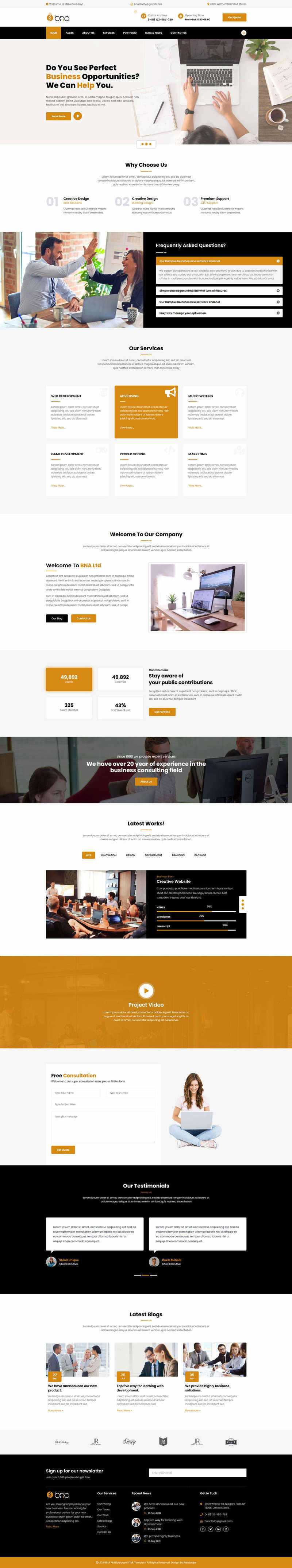 Bootstrap多用途响应式商务企业展示html模板-客创社 - 专注互联网轻资产创业及网络项目资源整合与分享客创社-免费且强大的项目分享网站！