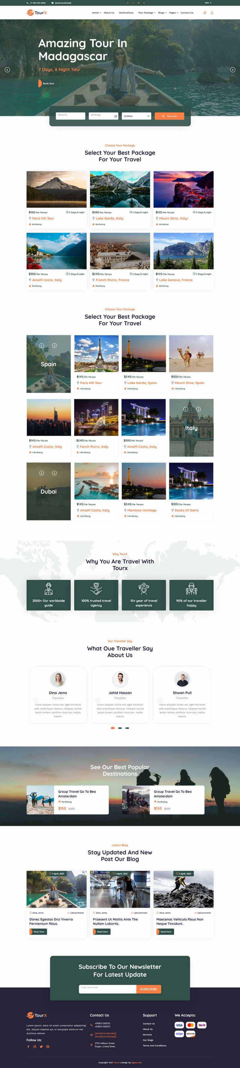 Bootstrap大气的旅游套餐服务HTML5网站模板-客创社 - 专注互联网轻资产创业及网络项目资源整合与分享客创社-免费且强大的项目分享网站！