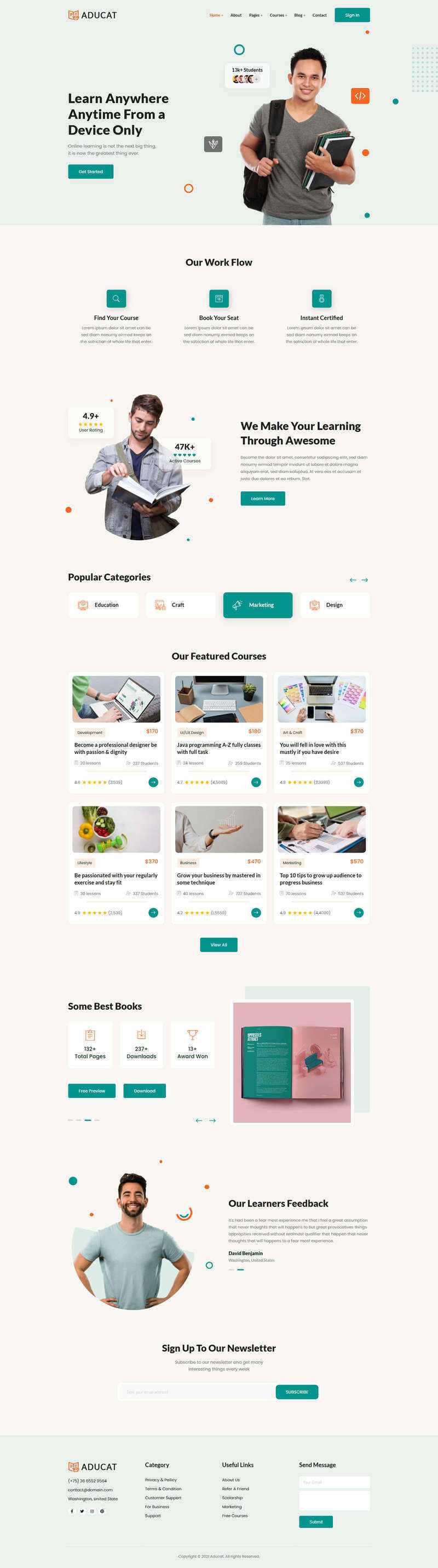 Bootstrap5响应式在线课程教育网页模板-客创社 - 专注互联网轻资产创业及网络项目资源整合与分享客创社-免费且强大的项目分享网站！