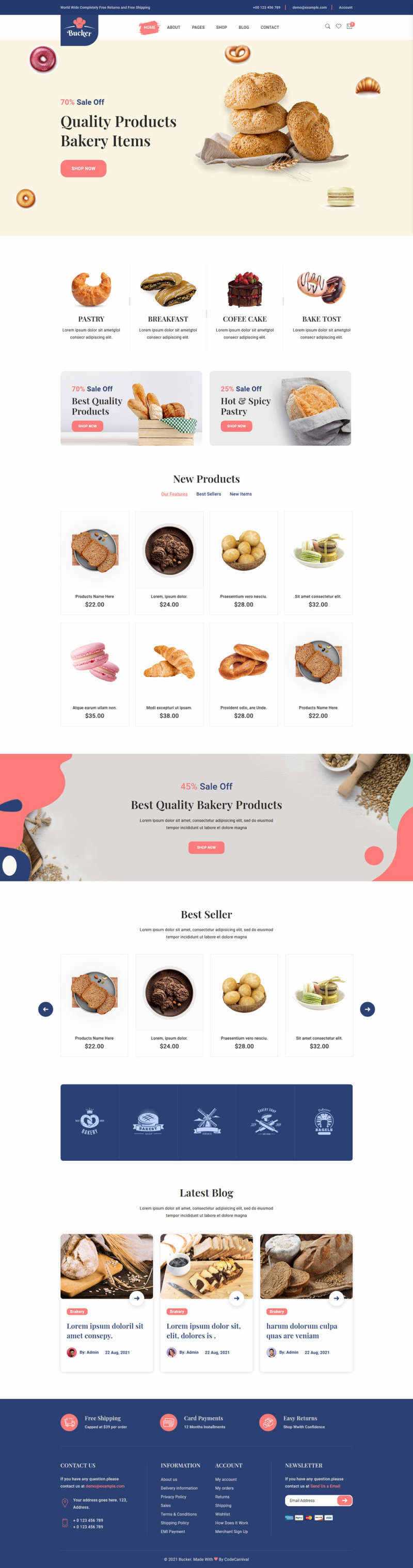 Bootstrap5甜品面包店铺HTML电商模板-客创社 - 专注互联网轻资产创业及网络项目资源整合与分享客创社-免费且强大的项目分享网站！