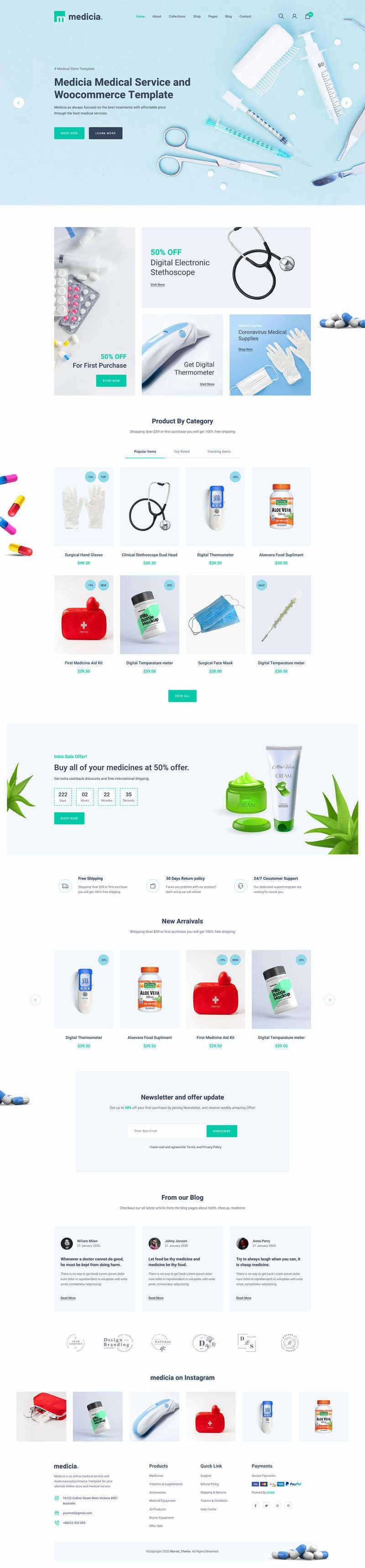 Bootstrap4医疗保健用品电子商务HTML5模板-客创社 - 专注互联网轻资产创业及网络项目资源整合与分享客创社-免费且强大的项目分享网站！
