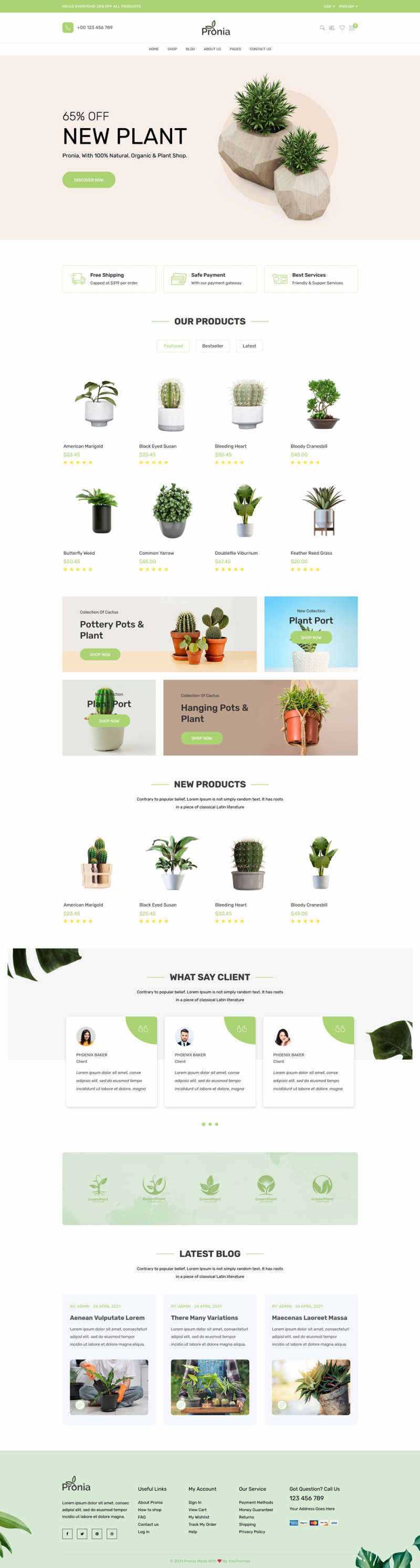 Bootstrap响应式盆栽植物商城网页模板-客创社 - 专注互联网轻资产创业及网络项目资源整合与分享客创社-免费且强大的项目分享网站！
