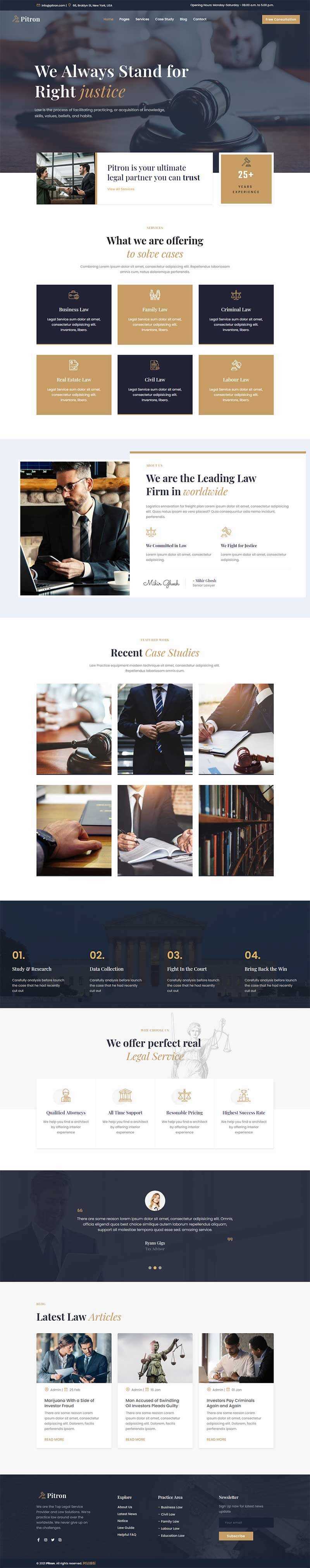 Bootstrap律师事务所网页html模板-客创社 - 专注互联网轻资产创业及网络项目资源整合与分享客创社-免费且强大的项目分享网站！