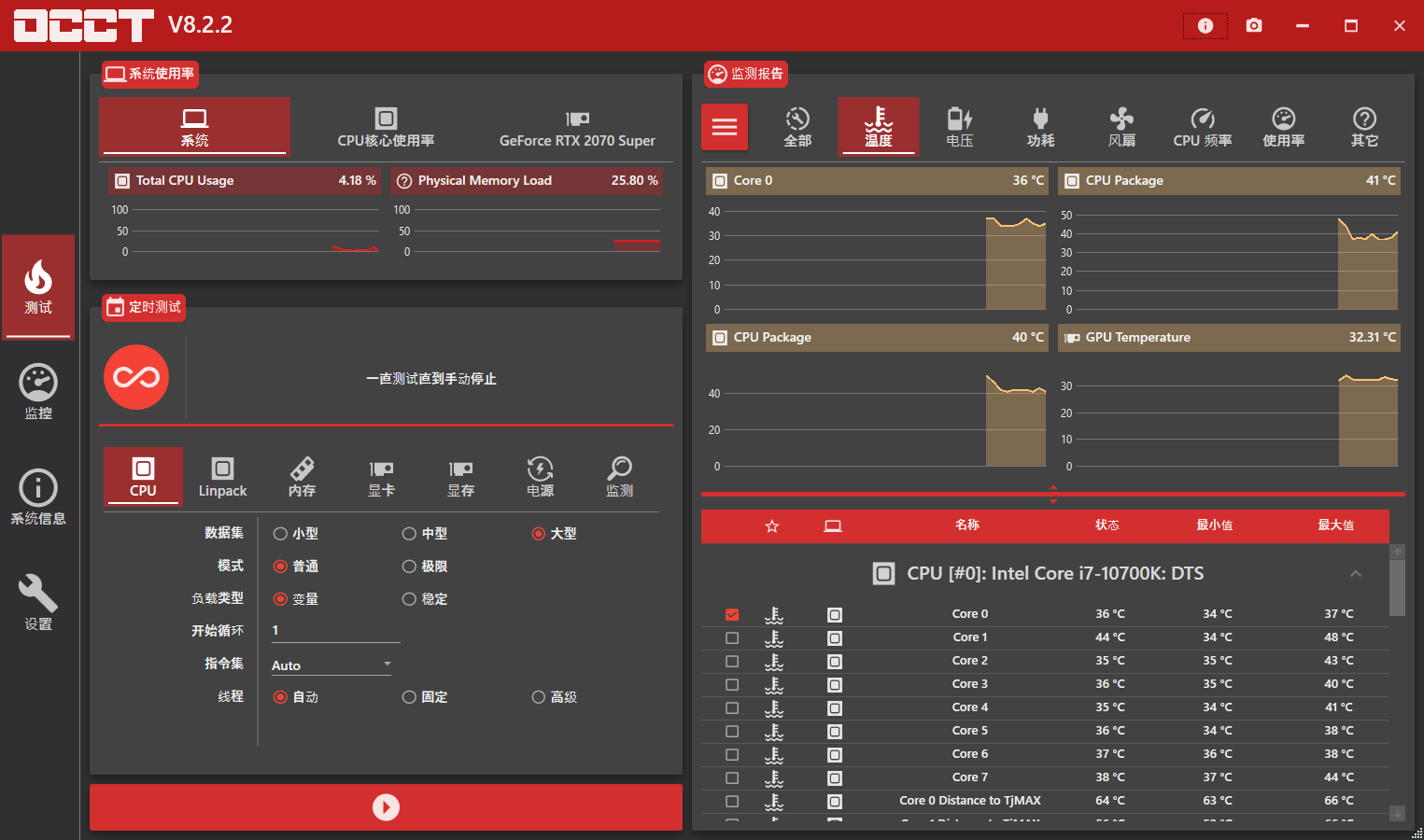 电脑硬件检测工具 OCCT v11.0.16 绿色版-客创社 - 专注互联网轻资产创业及网络项目资源整合与分享客创社-免费且强大的项目分享网站！