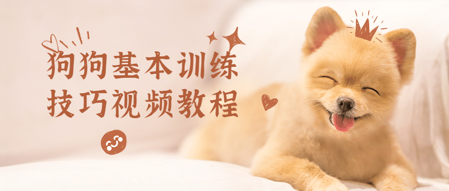 狗狗基本训练技巧视频教程-客创社 - 专注互联网轻资产创业及网络项目资源整合与分享客创社-免费且强大的项目分享网站！