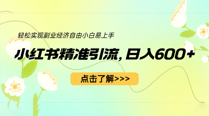 小红书精准引流：轻松实现副业经济自由（教程 + 1153G 资源）-客创社 - 专注互联网轻资产创业及网络项目资源整合与分享客创社-免费且强大的项目分享网站！