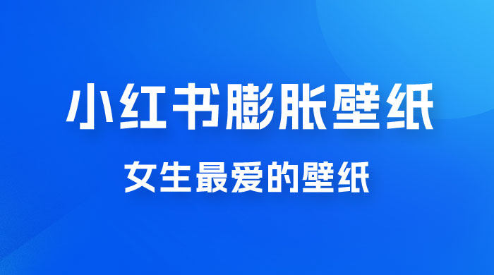 小红书膨胀壁纸项目玩法，女生最爱的壁纸，0 门槛新手也可操作日入 300+-客创社 - 专注互联网轻资产创业及网络项目资源整合与分享客创社-免费且强大的项目分享网站！