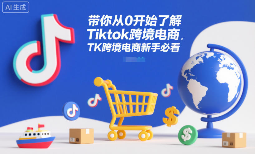 带你从0开始了解Tiktok跨境电商，TK跨境电商新手必看-鱼见海资源网-免费PHP网站源码模板,插件软件网创AI智能体资源分享平台！