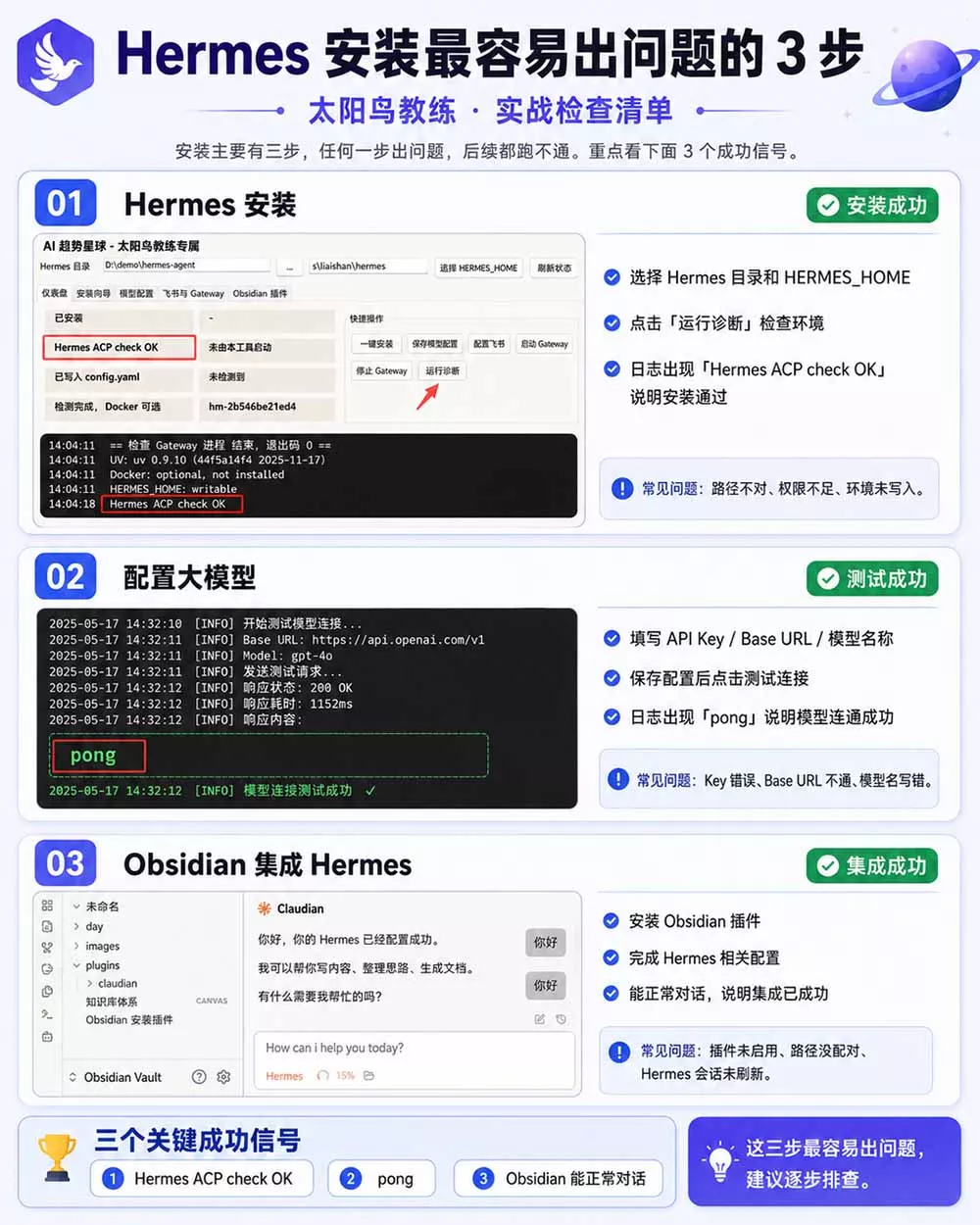 Hermes+Obsidian打造AI内容系统SOP；工具只是入