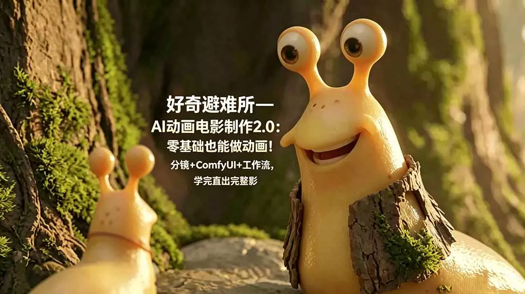 好奇避难所—AI动画电影制作2.0：零基础也能做动画！分镜+ComfyUI+工作流，学完直出完整影片客创社区-专注互联网轻资产资源整合与分享客创社区-专注互联网轻资产资源整合与分享