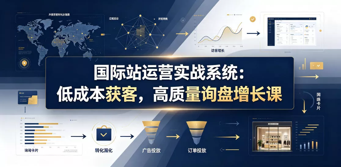 国际站运营实战系统：低成本获客，高质量询盘增长课(更新26年)客创社区-专注互联网轻资产资源整合与分享客创社区-专注互联网轻资产资源整合与分享