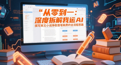 从零到一：深度拆解我运用AI撰写爽文小说挣取首笔稿费的全流程思路-客创社 - 专注互联网轻资产创业及网络项目资源整合与分享客创社-免费且强大的项目分享网站！