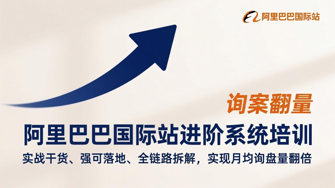 阿里巴巴国际站进阶系统培训，实战干货、强可落地、全链路拆解，实现月均询盘量翻倍客创社区-专注互联网轻资产资源整合与分享客创社区-专注互联网轻资产资源整合与分享