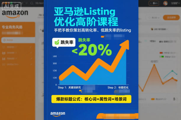 亚马逊Listing优化高阶课程，手把手教你策划高转化率、低跳失率的listing客创社区-专注互联网轻资产资源整合与分享客创社区-专注互联网轻资产资源整合与分享