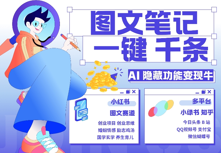 AI隐藏功能，秒生笔记，1分钟产出几千条，教你玩赚小红书小绿书图文引流，变现3w客创社 - 专注互联网轻资产创业及网络项目资源整合与分享客创社 - 专注互联网轻资产创业及网络项目资源整合与分享