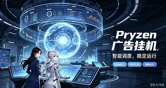 Pryzen广告全自动挂机给自己一个交代，门槛低，零基础小白也可以快速上手