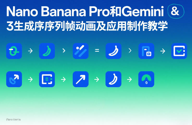 Nano Banana Pro和Gemini 3生成序列帧动画及应用制作教学-云动网创-专注网络创业项目推广与实战，致力于打造一个高质量的网络创业搞钱圈子。