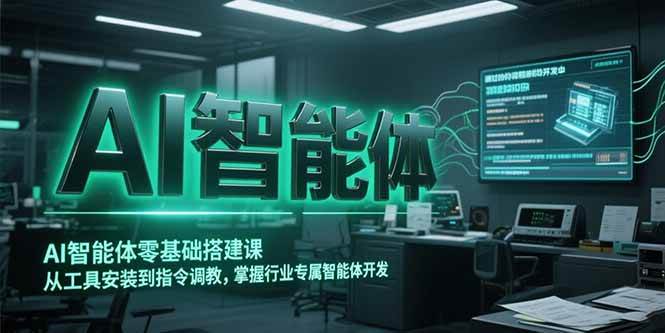 （15257期）AI智能体零基础搭建课，从工具安装到指令调教，掌握行业专属智能体开发…-客创社 - 专注互联网轻资产创业及网络项目资源整合与分享客创社-免费且强大的项目分享网站！
