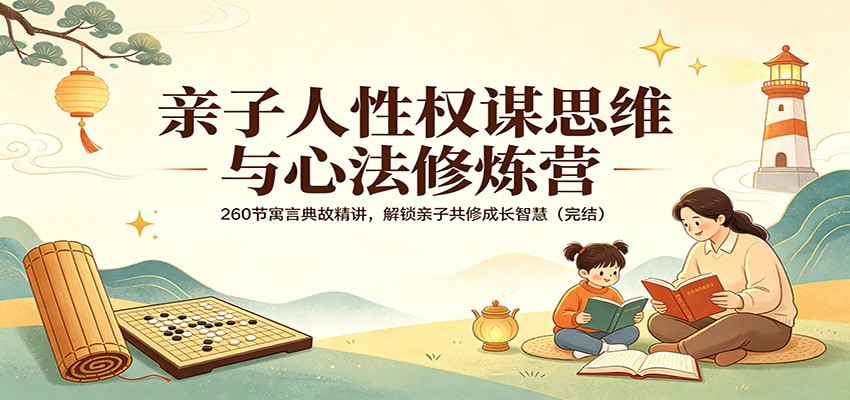 亲子人性权谋思维与心法修炼营：260节寓言典故精讲，解锁亲子共修成长智慧(完结)客创社区-专注互联网轻资产资源整合与分享客创社区-专注互联网轻资产资源整合与分享