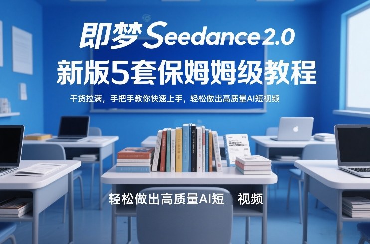 即梦Seedance2.0新版5套保姆级教程，干货拉满，手把手教你快速上手，轻松做出高质量AI短视频客创社区-专注互联网轻资产资源整合与分享客创社区-专注互联网轻资产资源整合与分享