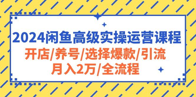 2024闲鱼高级实操运营课程：开店/养号/选择爆款/引流/月入2万/全流程客创社 - 专注互联网轻资产创业及网络项目资源整合与分享客创社 - 专注互联网轻资产创业及网络项目资源整合与分享