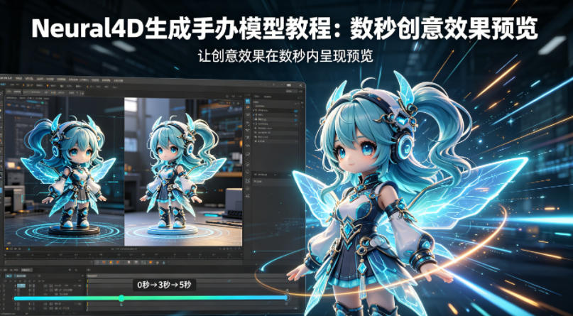 Neural4D生成手办模型教程，让创意效果在数秒内呈现预览-云动网创-专注网络创业项目推广与实战，致力于打造一个高质量的网络创业搞钱圈子。