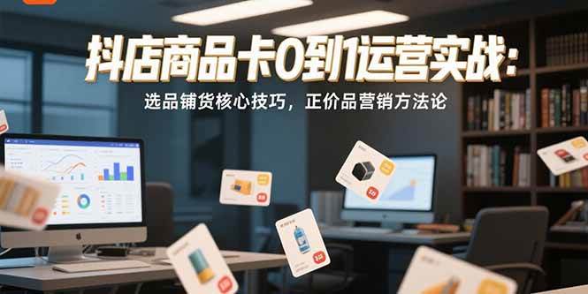 （15329期）抖店商品卡0到1运营实战：选品铺货核心技巧，正价品营销方法论-客创社 - 专注互联网轻资产创业及网络项目资源整合与分享客创社-免费且强大的项目分享网站！