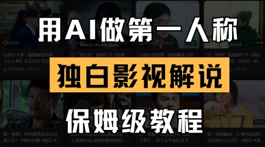 用AI做第一人称独白影视解说，手把手教学，保姆级教程客创社 - 专注互联网轻资产创业及网络项目资源整合与分享客创社 - 专注互联网轻资产创业及网络项目资源整合与分享