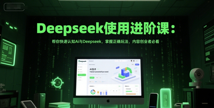 Deepseek使用进阶课：帮你快速认知Ai与Deepseek，掌握正确玩法，内容创业者必看-客创社 - 专注互联网轻资产创业及网络项目资源整合与分享客创社-免费且强大的项目分享网站！