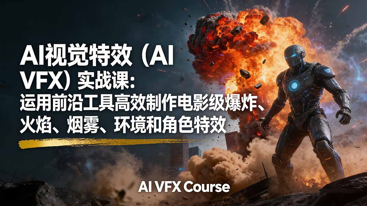 AI视觉特效(AI VFX客创社区-专注互联网轻资产资源整合与分享客创社区-专注互联网轻资产资源整合与分享