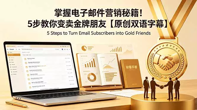 掌握电子邮件营销秘籍！5步教你变卖金牌朋友【原创双语字幕】客创社区-专注互联网轻资产资源整合与分享客创社区-专注互联网轻资产资源整合与分享