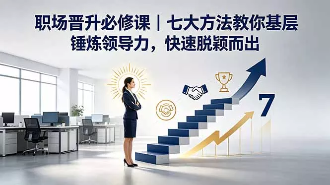 付费文章：职场晋升必修课｜七大方法教你基层锤炼领导力，快速脱颖而出主用 -、辅助 +中赚AI网