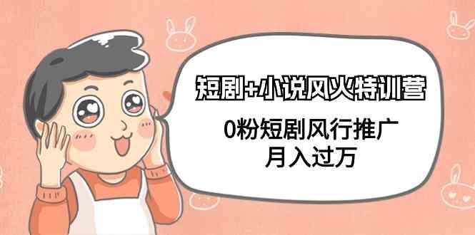 小说+短剧风火特训营，0粉短剧小说风行推广，实现月入过万客创社 - 专注互联网轻资产创业及网络项目资源整合与分享客创社 - 专注互联网轻资产创业及网络项目资源整合与分享