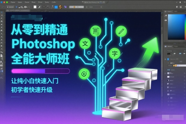 从零到精通Photoshop全能大师班，让纯小白快速入门，初学者快速升级客创社区-专注互联网轻资产资源整合与分享客创社区-专注互联网轻资产资源整合与分享