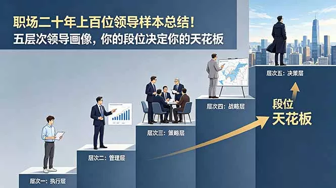 付费文章：职场二十年上百位领导样本总结！五层次领导画像，你的段位决定你的天花板 《鱼见海科技》-鱼见海资源网-免费PHP网站源码模板,插件软件网创AI智能体资源分享平台！