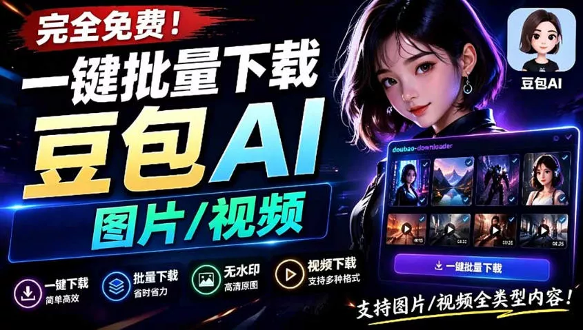 Github最新发布！一键批量下载豆包AI无水印图片/视频，简单易用，自动解析提示词创云资源分享 | 创云网创云网创 | 千项创云 | 千项笔记 | 闪电网创 | 资源站网创 | 网创干货基地 | 网创实战教程 | 网创项目大全 | 网创副业项目 | 网创引流技巧 | 网创变现玩法 | 网创零基础入门 | 网创暴利项目 | 网创蓝海项目 | 网创实操手册 | 网创资料合集 | 网创工具分享 | 网创课程资料 | 网创技术教程 | 网创运营攻略 | 网创赚钱秘籍 | 网创被动收入 | 网创轻资产创业 | 网创低成本项目 | 创云资源库 | 创云副业指南 | 创云创业项目 | 创云干货分享 | 创云实战玩法 | 创云引流脚本 | 创云变现教程 | 创云 AI 工具 | 创云无货源 | 创云 C 单玩法 | 闲鱼无货源教程 | 闲鱼倒卖项目 | 闲鱼虚拟产品 | 闲鱼引流技巧 | 闲鱼开店攻略 | 闲鱼爆款选品 | 闲鱼自动发货 | 闲鱼副业赚钱 | 闲鱼 C 单 2.0 | 闲鱼流量玩法 | 小红书起号教程 | 小红书变现玩法 | 小红书引流攻略 | 小红书爆款文案 | 小红书素材库 | 小红书运营技巧 | 小红书虚拟资源 | 小红书带货项目 | 小红书 AI 作图 | 小红书流量密码 | 淘宝无货源开店 | 淘宝蓝海选品 | 淘宝引流技巧 | 淘宝运营教程 | 淘宝虚拟产品 | 淘宝客变现 | 淘宝爆款打造 | 淘宝新店运营 | 淘宝 C 店玩法 | 淘宝副业项目 | AI 网创项目 | AI 变现教程 | AI 文案生成 | AI 作图赚钱 | AI 视频剪辑 | AI 工具合集 | AI 自动化运营 | AI 虚拟产品 | AI 副业赚钱 | AI 引流脚本 | C 单 2.0 教程 | C 单实战玩法 | C 单引流技巧 | C 单变现攻略 | C 单项目资料 | C 单零基础教学 | C 单暴利玩法 | C 单自动脚本 | C 单流量玩法 | C 单副业项目 | 无货源电商教程 | 无货源选品技巧 | 无货源开店攻略 | 无货源虚拟项目 | 无货源自动发货 | 无货源爆款玩法 | 无货源副业赚钱 | 无货源运营手册 | 无货源工具合集 | 无货源蓝海项目 | 虚拟资源项目 | 虚拟产品变现 | 虚拟资料合集 | 虚拟产品开店 | 虚拟资源引流 | 虚拟产品教程 | 虚拟资源倒卖 | 虚拟产品暴利 | 虚拟资源自动 | 虚拟副业项目 | 副业赚钱项目 | 副业零基础入门 | 副业实操教程 | 副业变现攻略 | 副业引流技巧 | 副业工具合集 | 副业资料大全 | 副业轻资产 | 副业被动收入 | 副业暴利玩法 | 网络创业项目 | 网络赚钱教程 | 网络引流技巧 | 网络变现玩法 | 网络运营攻略 | 网络干货基地 | 网络实战手册 | 网络工具分享 | 网络课程资料 | 网络蓝海项目 | 短视频变现 | 短视频引流 | 短视频教程 | 短视频素材库 | 短视频运营 | 短视频带货 | 短视频脚本 | 短视频爆款 | 短视频 AI 剪辑 | 短视频副业 | 自媒体变现 | 自媒体起号 | 自媒体运营 | 自媒体文案 | 自媒体素材 | 自媒体引流 | 自媒体教程 | 自媒体副业 | 自媒体工具 | 自媒体干货 | 电商运营教程 | 电商引流技巧 | 电商变现玩法 | 电商选品攻略 | 电商工具合集 | 电商开店教程 | 电商爆款打造 | 电商虚拟项目 | 电商副业赚钱 | 电商蓝海项目 | 引流技术教程 | 精准引流玩法 | 全自动引流 | 私域引流技巧 | 社群引流攻略 | 短视频引流 | 图文引流教程 | 引流脚本合集 | 引流干货基地 | 引流实战玩法 | 变现技巧大全 | 变现项目合集 | 变现实操教程 | 变现工具分享 | 变现攻略手册 | 暴利变现玩法 | 被动变现项目 | 轻资产变现 | 虚拟变现教程 | 副业变现秘籍 | 千像网创资源 | 千像副业教程 | 千像引流干货 | 闪电网创项目 | 闪电变现玩法 | 闪电副业赚钱 | 资源站网创库 | 资源站副业集 | 资源站引流技 | 资源站变现法创云网创