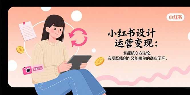 （15636期）小红书设计运营变现：掌握核心方法论，实现既能创作又能接单的商业闭环-客创社 - 专注互联网轻资产创业及网络项目资源整合与分享客创社-免费且强大的项目分享网站！